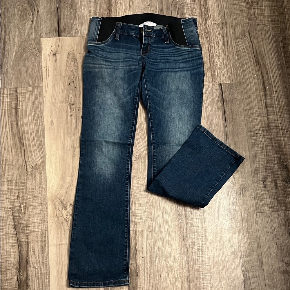 Isabel Maternity by Ingrid & Isabel Dark Blue Boot Cut Jeans